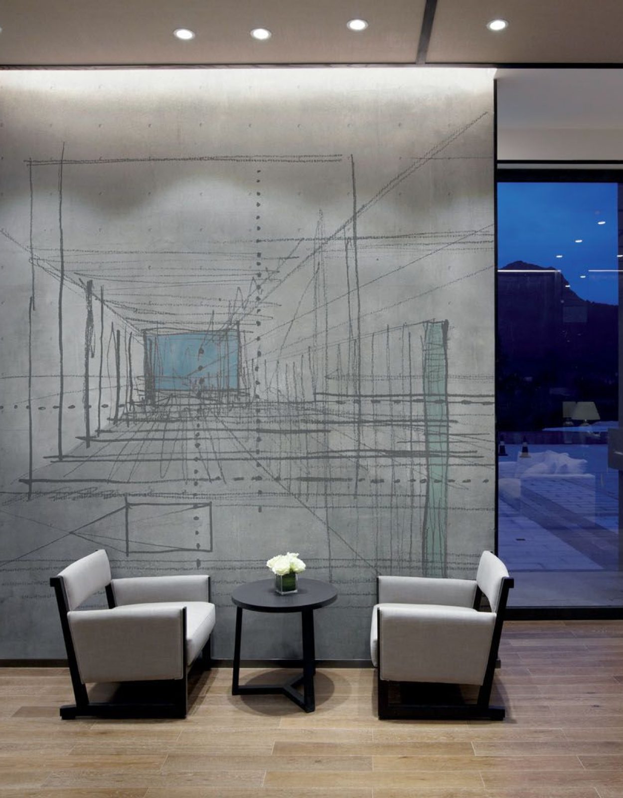 Hall - Decoro Graffio Grigio A/B/C