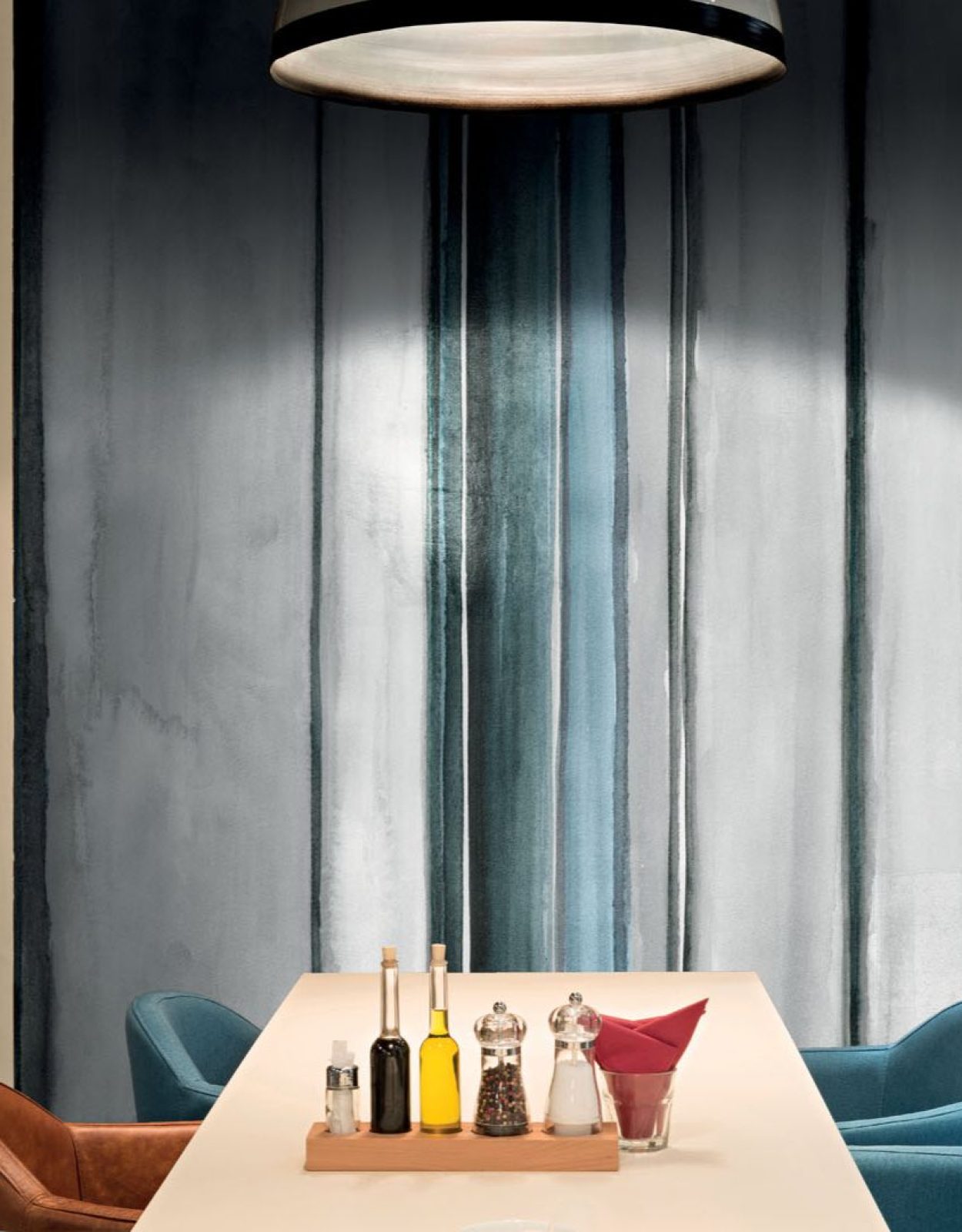 Ristorante - Decoro Reverso Azzurro A/B/C