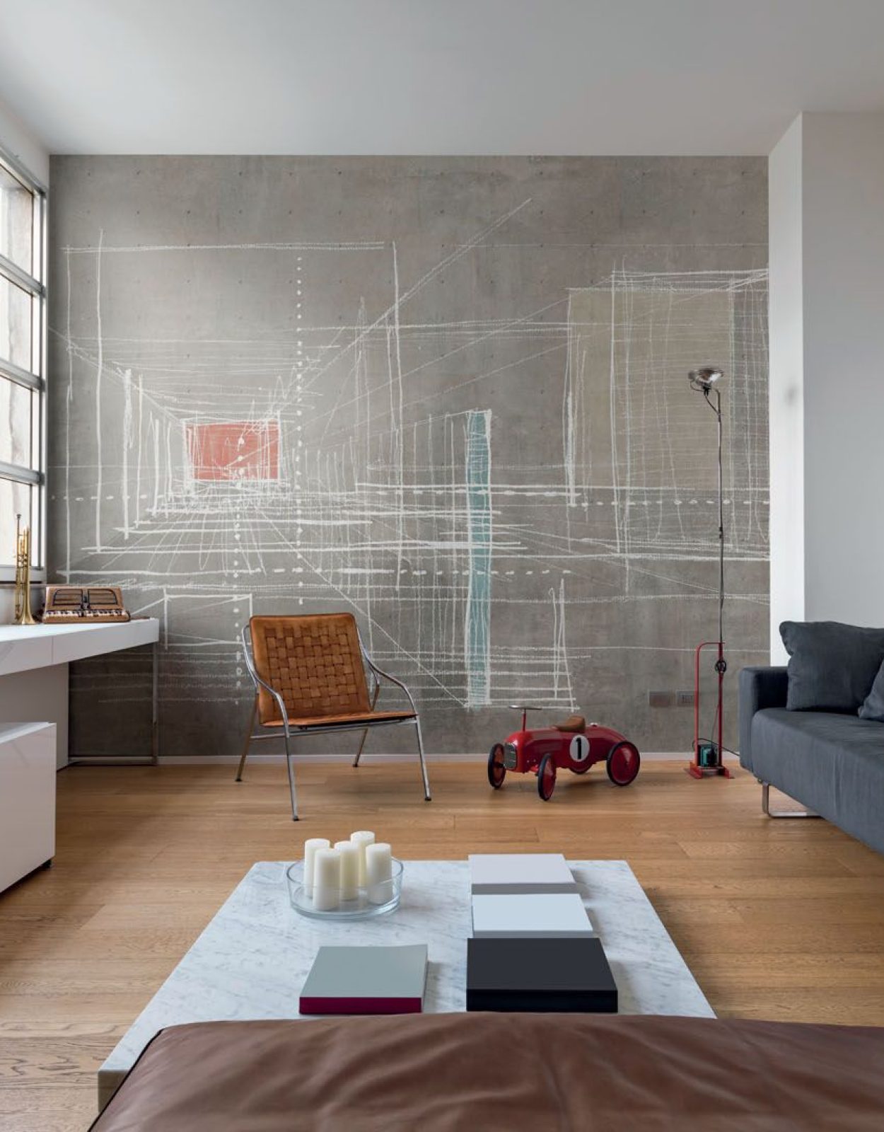 Living - Decoro Graffio Beige A/B/C/D
