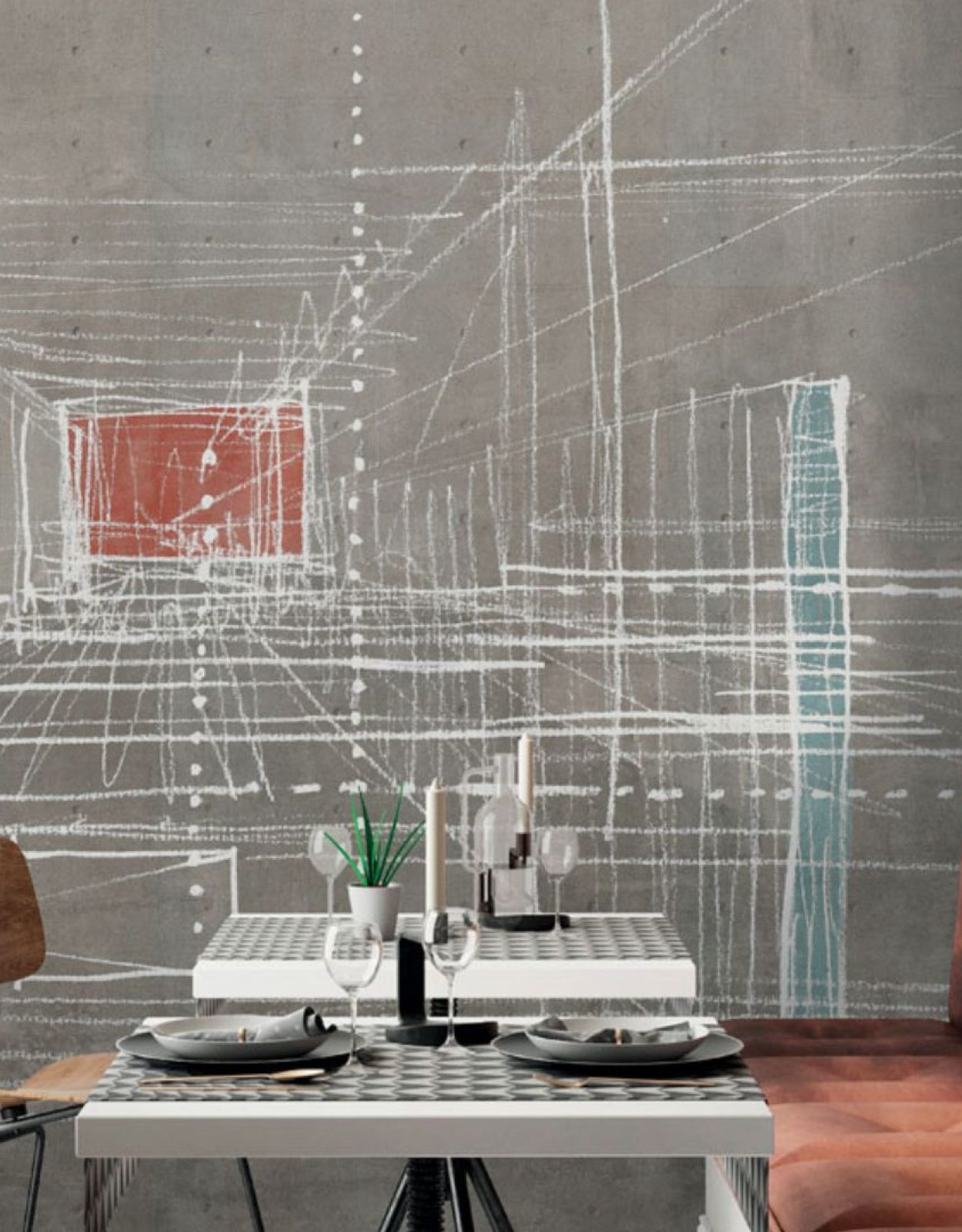 Ristorante - Decoro Graffio Beige A/B/C